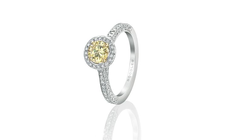 Boodles Vintage yellow diamond ring £15,000