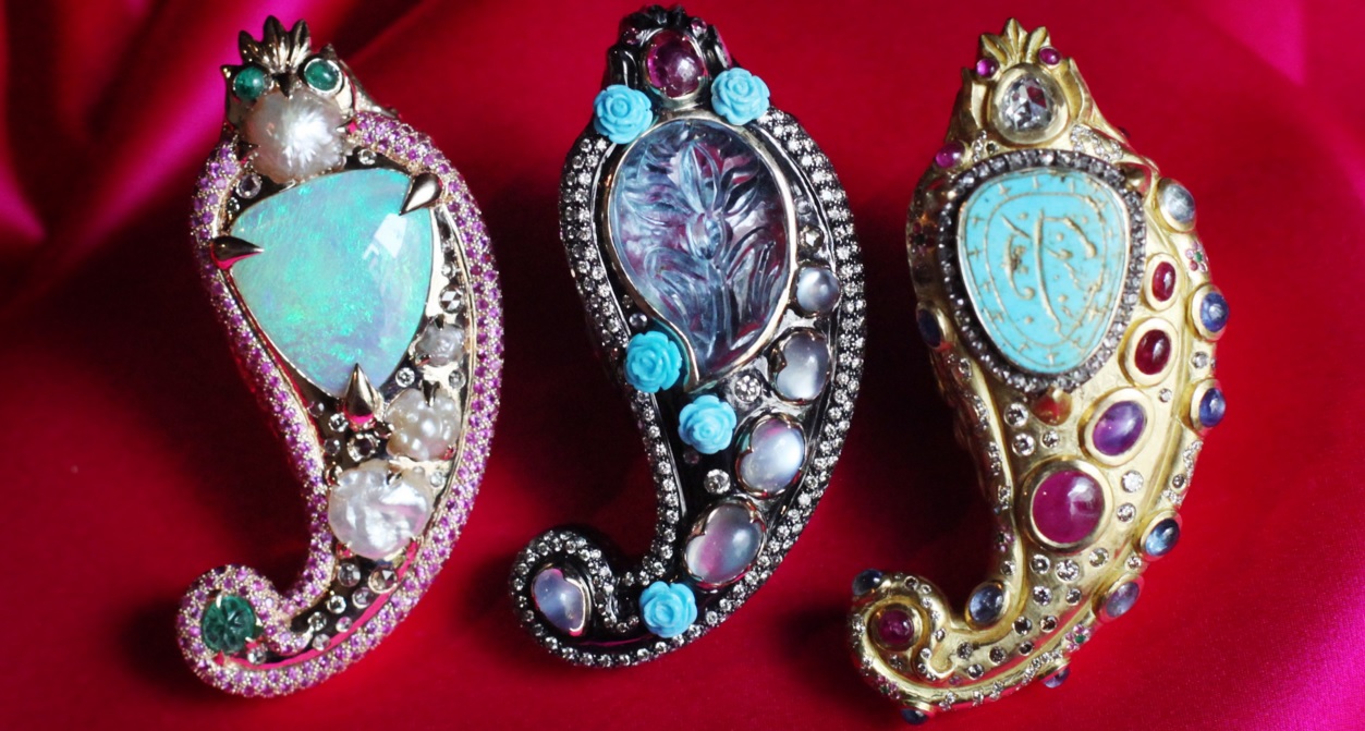 Sylvie Corbelin’s wildly imaginative jewelry.
