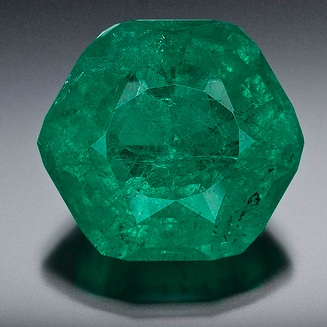 Dubbed the "Carolina Emperor," the gem has been trimmed to 64.83 carats and is called the largest cut emerald ever found in North America. It is being compared to an emerald that once belonged to Catherine the Great of Russia. 