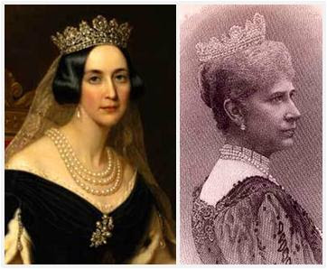 Queen Josephine (left), Queen Louise (right)