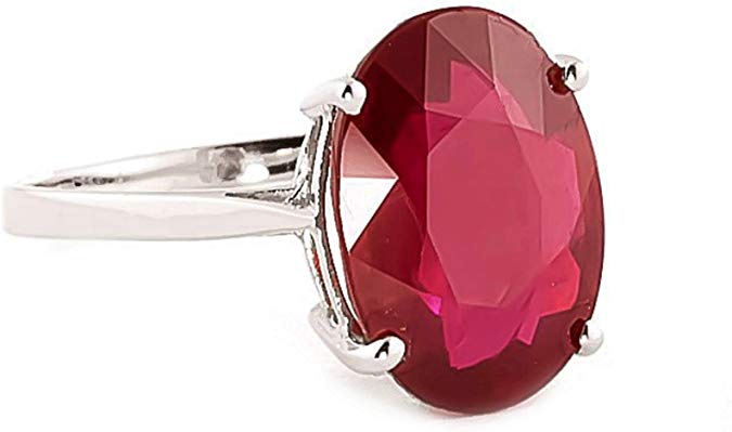 8.18 Carat 14k Solid Yellow Gold Ring with Oval-shaped Brilliant Vibrant Ruby and Genuine Natural Diamonds