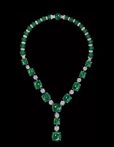 David Morris necklace diamond emerald
