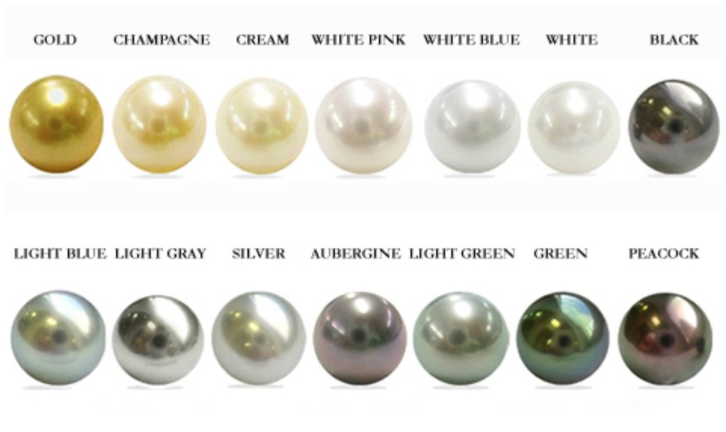 The color of the pearls