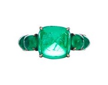 VHB Sugar Loaf Cabochon emerald ring, $77,600 modaoperandi.com