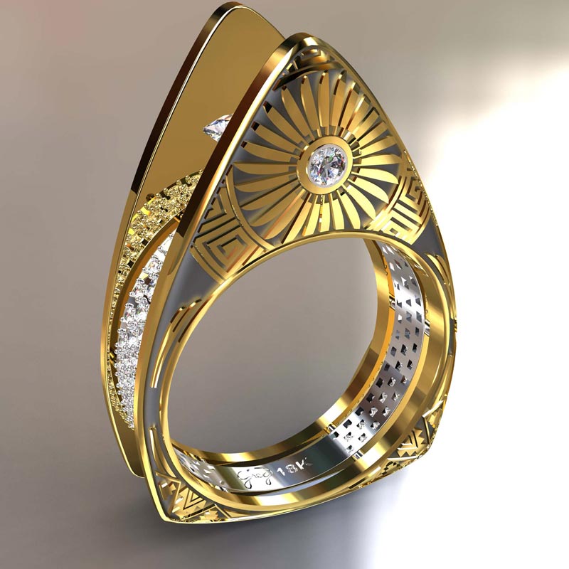 Hopi Pottery Ladies Ring