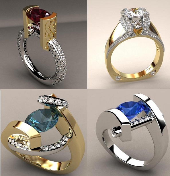 Gorgeous Gemstone and Diamond Designer Rings