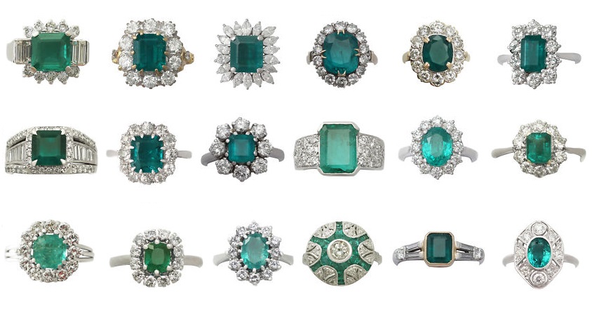 Gorgeous Vintage Emerald Rings