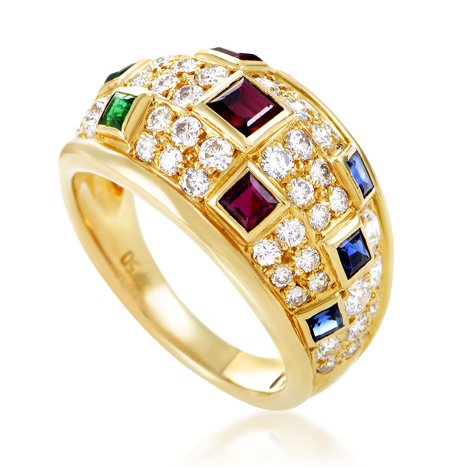Piaget Women's 18K Yellow Gold Precious Gemstone Band Ring