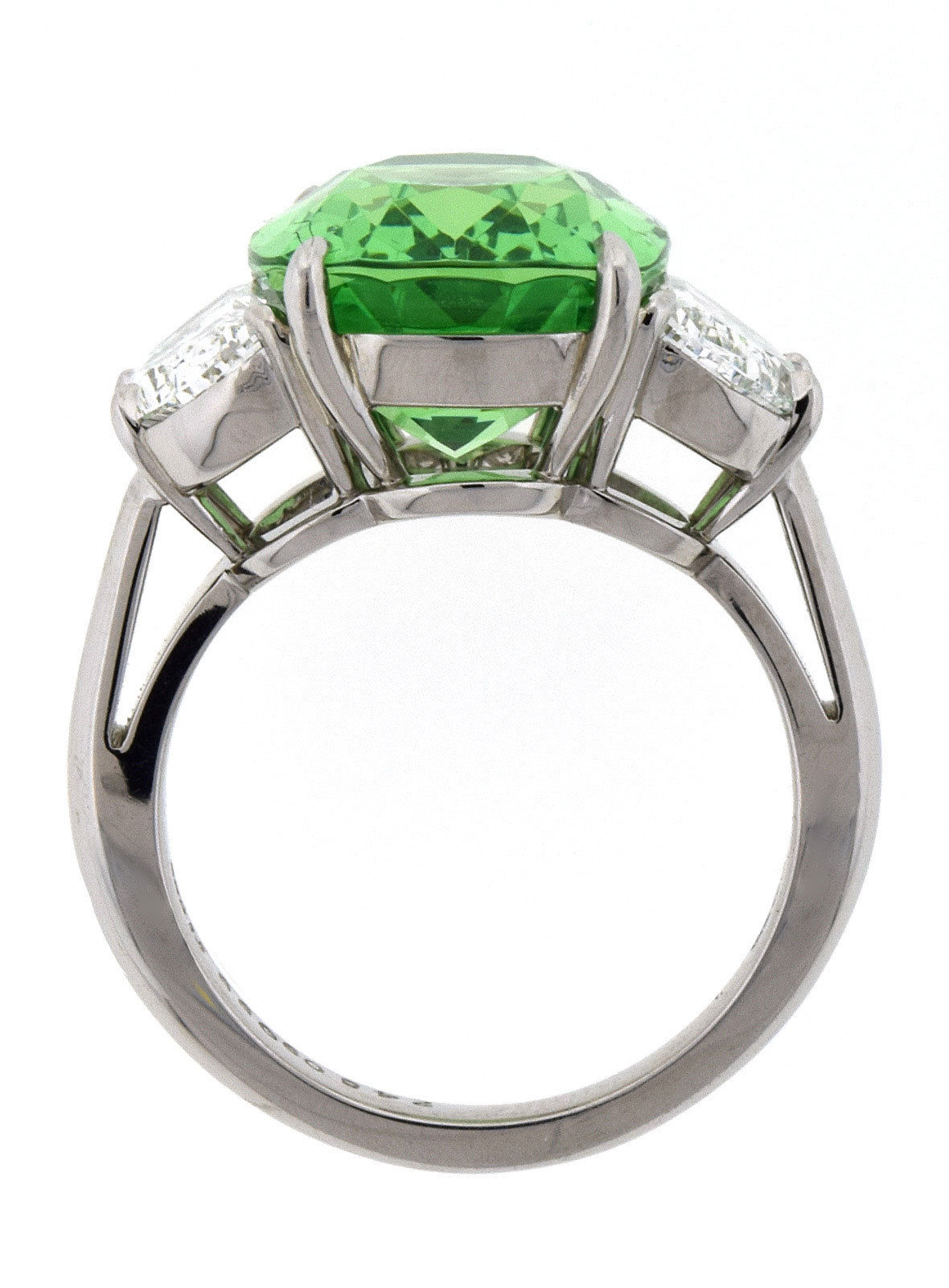 Tiffany & Co. RARE GROSSULARITE GARNET 9.08 CT Platinum Ring