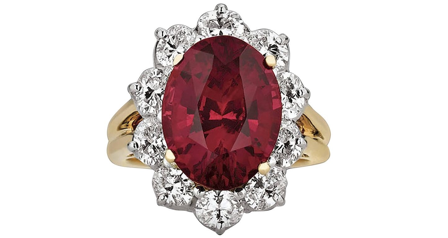 Oscar Heyman 7.50 Carat Untreated Ruby Diamond Gold Platinum Ring