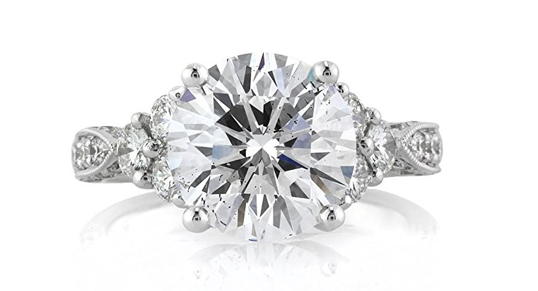 Mark Broumand 5.21ct Round Brilliant Cut Diamond Engagement Ring. Price: $80,443.00 