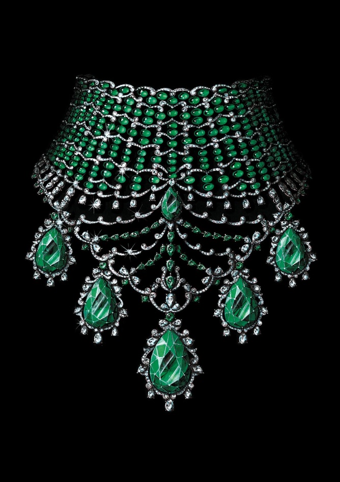 Chopard Emerald and Diamond Necklace