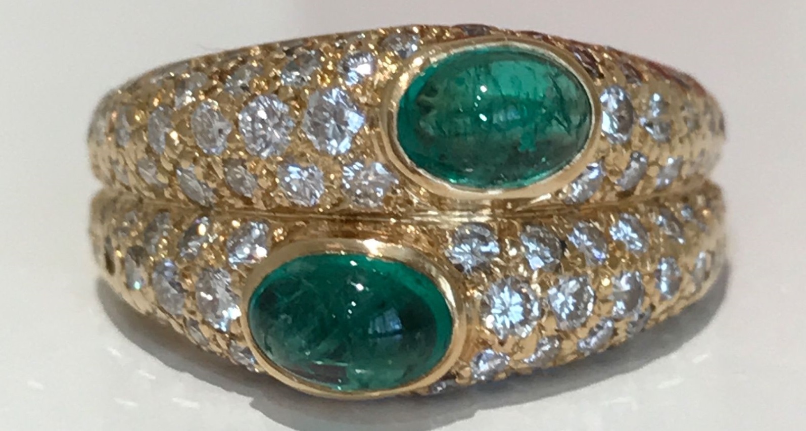 Cartier Emerald & Diamond Ring 18K