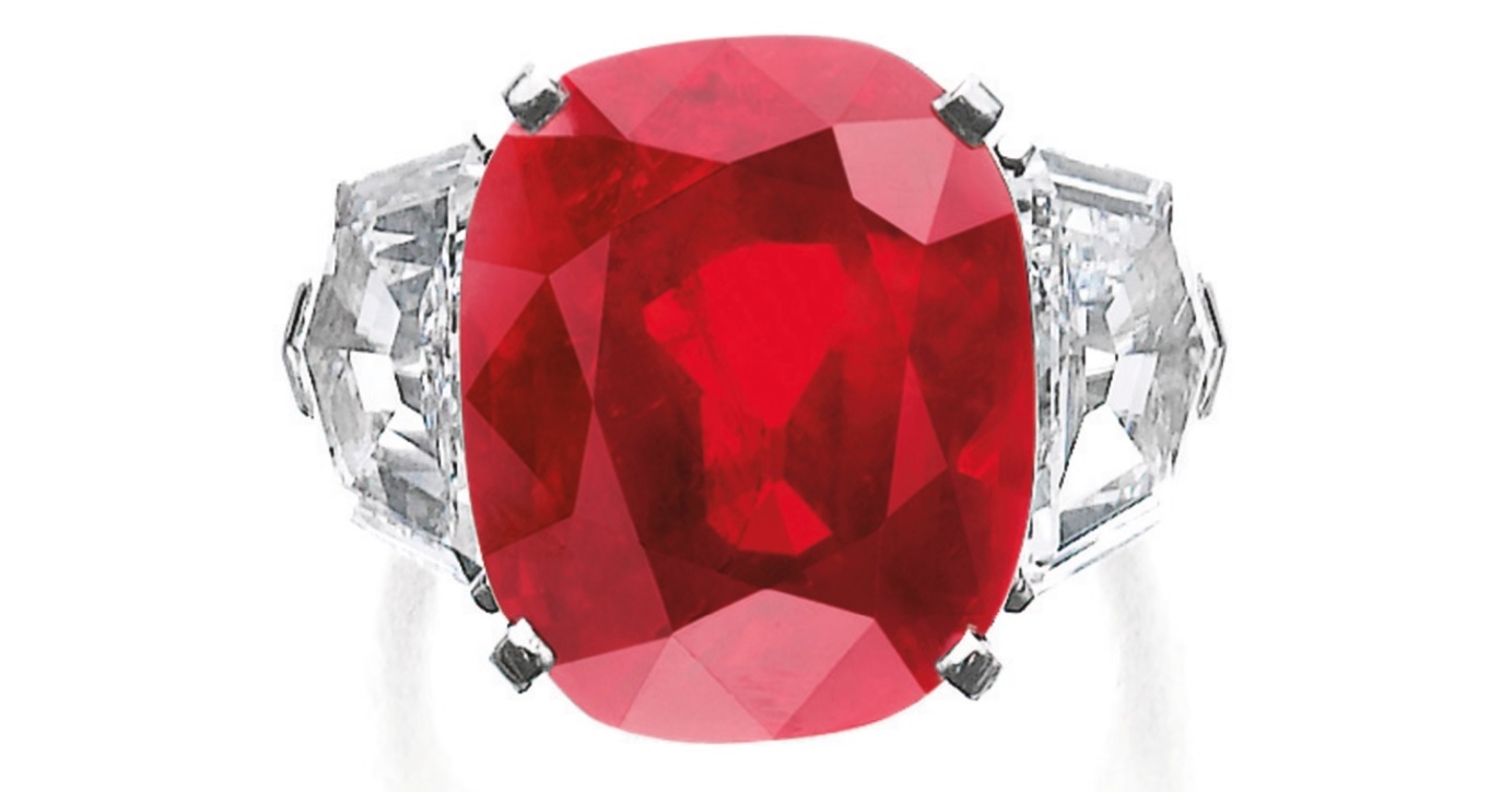 Superb and extremely rare ruby and diamond ring