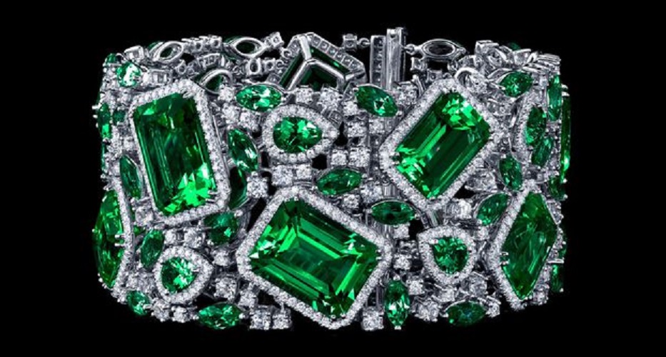 Gorgeous Emerald and Diamond Bracelet