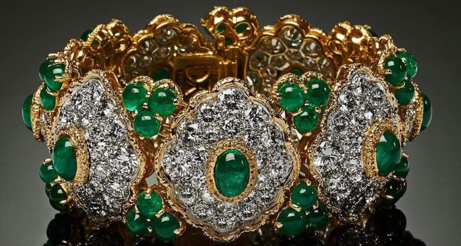 Emerald and Diamond Bracelet by Van Cleef & Arpels , Circa 1960