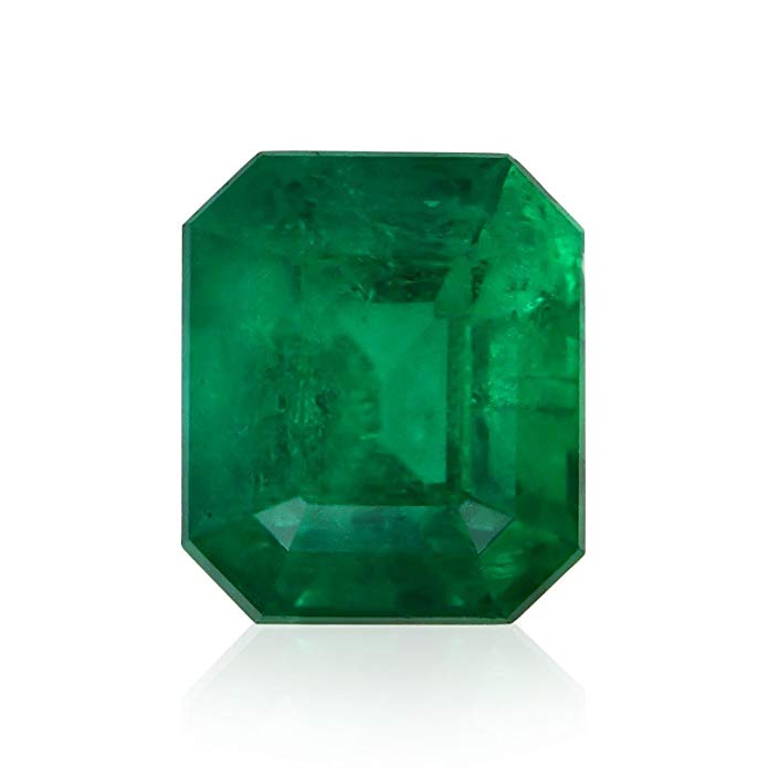 2.03Cts Green Emerald Loose Gemstone Emerald Cut