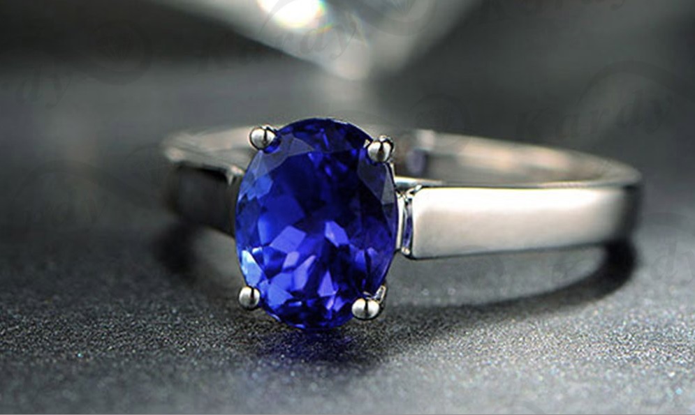 Blue Tanzanite Ring
