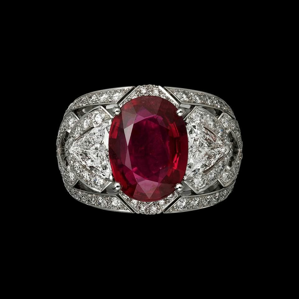 Ruby and Diamond Ring by Cartier